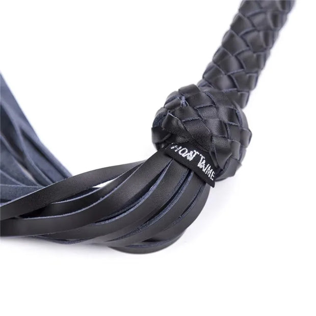 71CM Genuine Leather Tassel Horse Whip With Handle Equestrian Whips Teaching Training Riding Whips