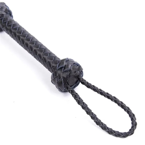 71CM Genuine Leather Tassel Horse Whip With Handle Equestrian Whips Teaching Training Riding Whips