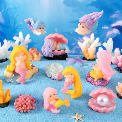 1PC Colorful Artificial Aquarium Mini Coral Reef Decoration Fish Tank Underwater Starfish Coral Plant Landscaping Ornament