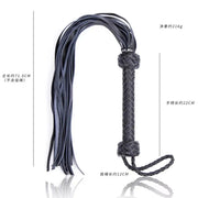 71CM Genuine Leather Tassel Horse Whip With Handle Equestrian Whips Teaching Training Riding Whips